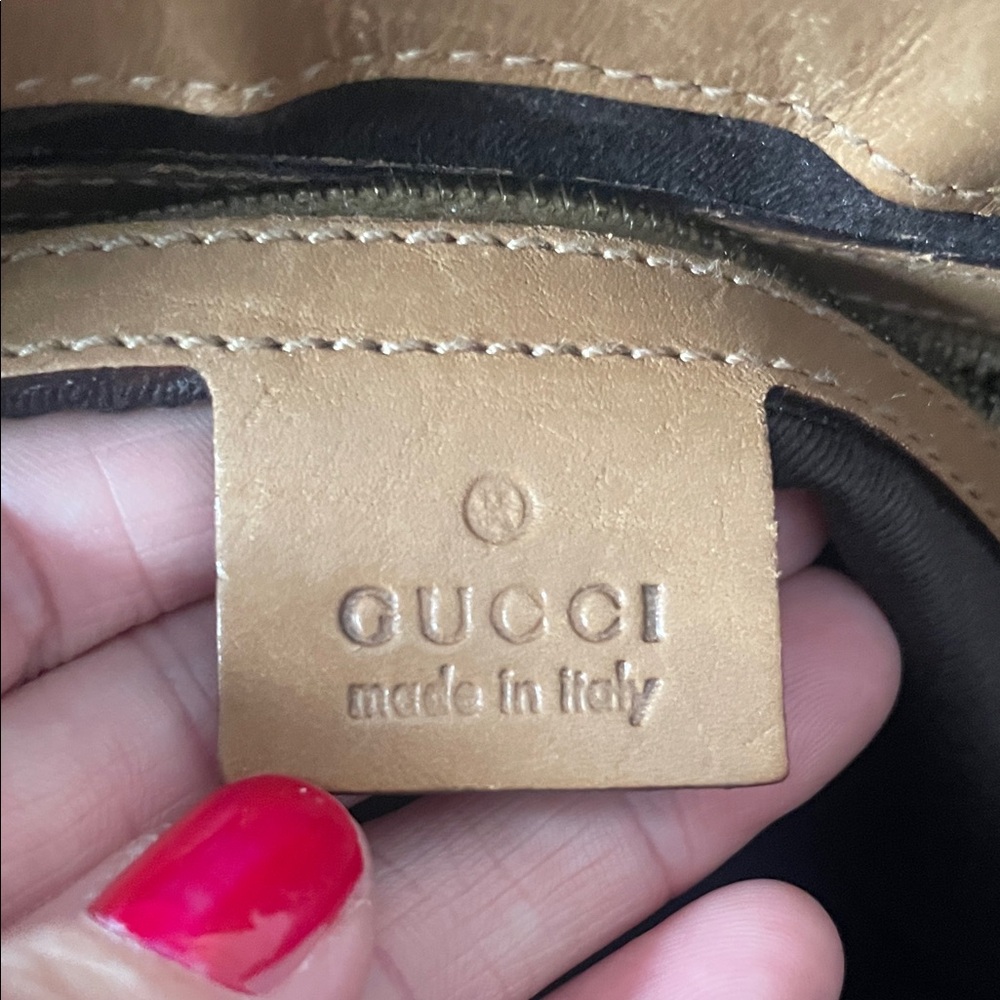100% authentic great condition Gucci Brown Monogram Canvas Bag with Leather Trim - Picture 4 of 15